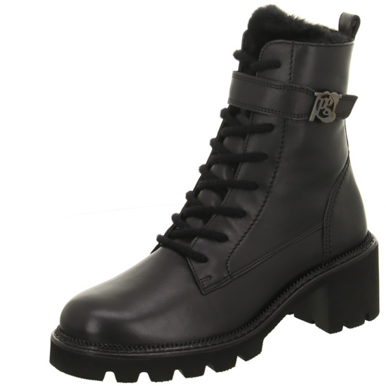 Paul Green Schnürstiefelette black