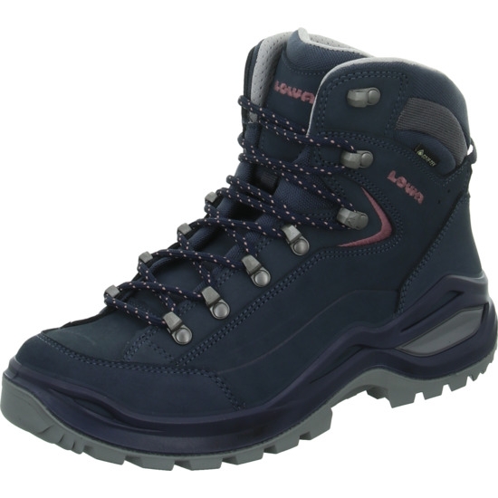 Lowa Trekkingboot stahlblau/altrosa